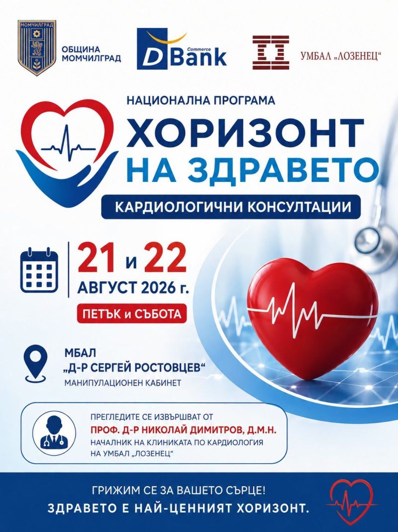 Безплатни кардиологични прегледи за трети път в Момчилград